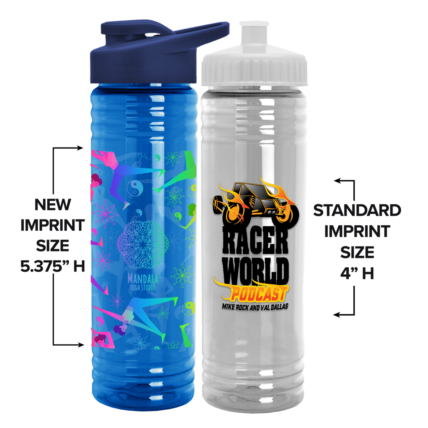 24 oz. Bottles with Drink-Thru Lid - Digital - Qty 100 per case - 35% off GSA Advantage Item# DPTB24D