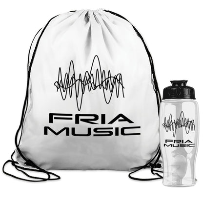 Bottle in a Drawstring Backpack Combo Kit - Qty 50 per case - 35% off GSA Advantage Item# DS27F