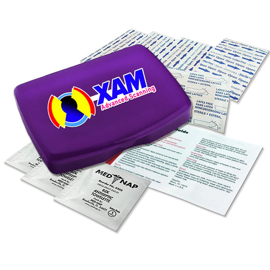 First Aid Kit - 4c Digital Imprint - Qty 250 per case - 35% off GSA Advantage Item# DPFA342